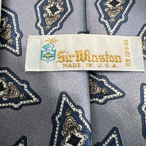 Vtg Sir Winston Men's Necktie Tie Red Polyester/silk Made in USA